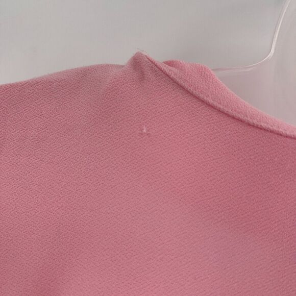 Leith Peplum Top Women's Size XXS Pink Sleeveless V-Neck Stretchy *Flaws - Picture 11 of 14